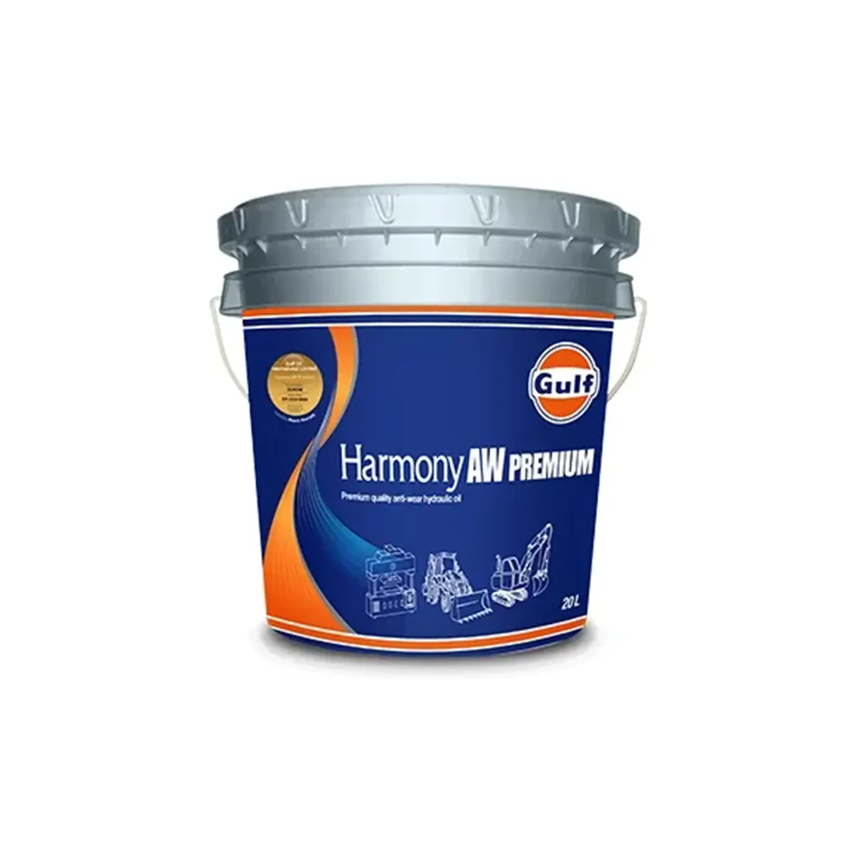 Gulf Harmony AW 46 - Aceite hidráulico antidesgaste Gulf Harmony Aw 46 Aceite Hidráulico Antidesgaste